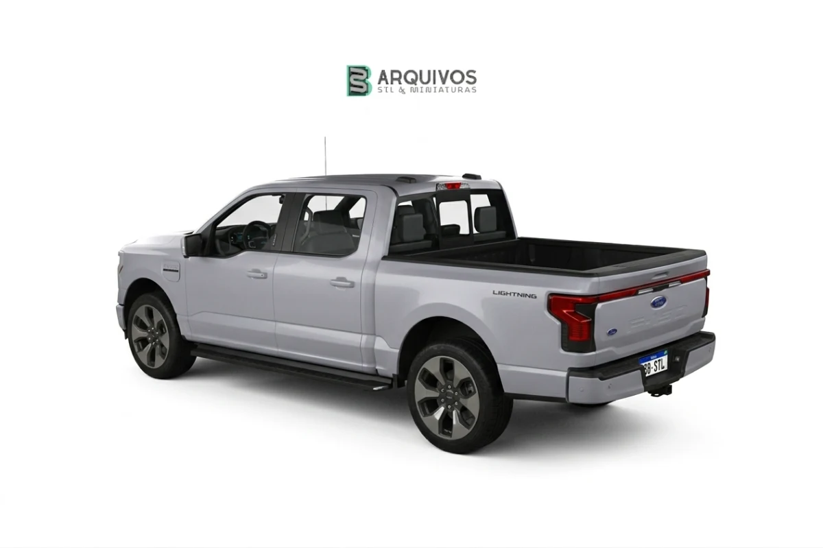 Modelo 3D STL - Ford F-150 Lightning Super Crew Cab Platinum 2021 — foto 5